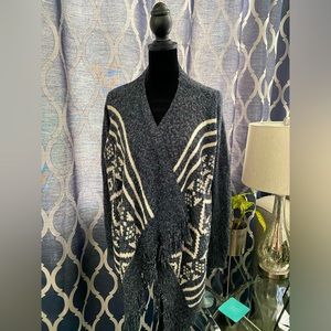 Hollister feint open long sleeves blanket shawl collar sweater cardigan